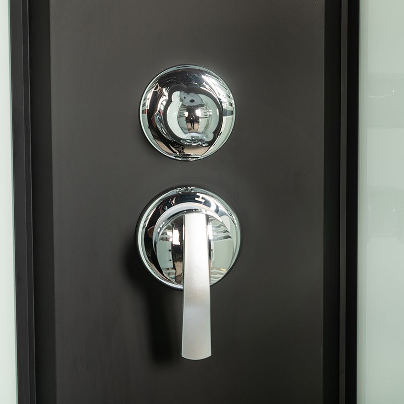 Rounded Shower Stall Double Sliding Shower Stall with Rain Shower Clearhalo 'Bathroom Remodel & Bathroom Fixtures' 'Home Improvement' 'home_improvement' 'home_improvement_shower_stalls_enclosures' 'Shower Stalls & Enclosures' 'shower_stalls_enclosures' 'Showers & Bathtubs' 1200x1200_b5cc830d-3ca9-45be-bf92-c8e0f386c61e