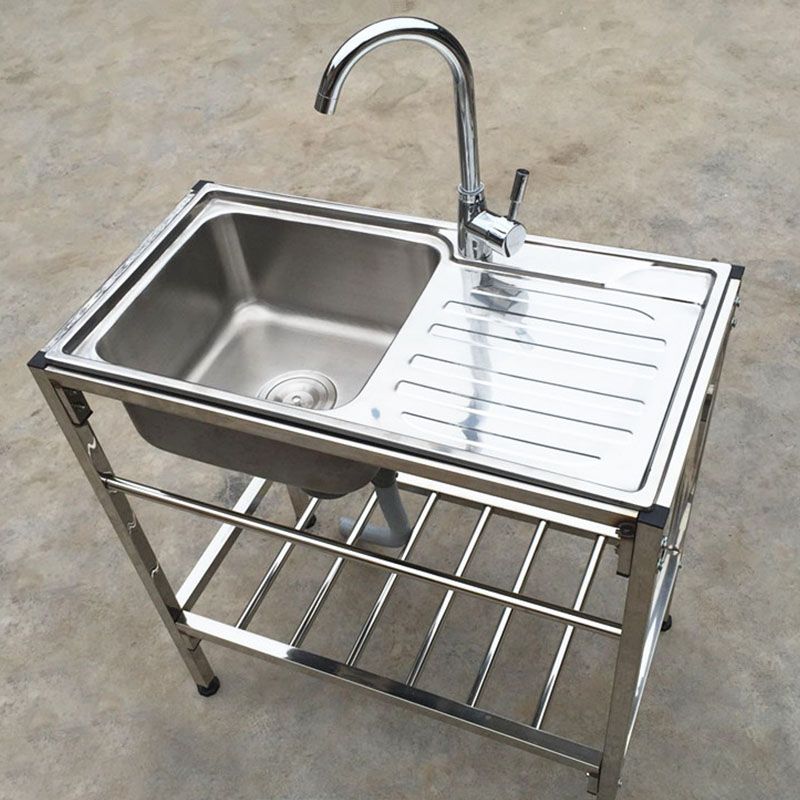 Modern Style Kitchen Sink All-in-one Soundproof Kitchen Sink with Drain Assembly Clearhalo 'Home Improvement' 'home_improvement' 'home_improvement_kitchen_sinks' 'Kitchen Remodel & Kitchen Fixtures' 'Kitchen Sinks & Faucet Components' 'Kitchen Sinks' 'kitchen_sinks' 1200x1200_b5d6f29a-2e30-48be-bd91-0fff89f05d76