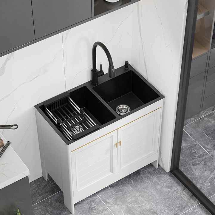 Modern Style Kitchen Sink Stainless Steel All-in-one Kitchen Sink Clearhalo 'Home Improvement' 'home_improvement' 'home_improvement_kitchen_sinks' 'Kitchen Remodel & Kitchen Fixtures' 'Kitchen Sinks & Faucet Components' 'Kitchen Sinks' 'kitchen_sinks' 1200x1200_b5e0ac2f-1d82-476b-99f3-555cd0726a85