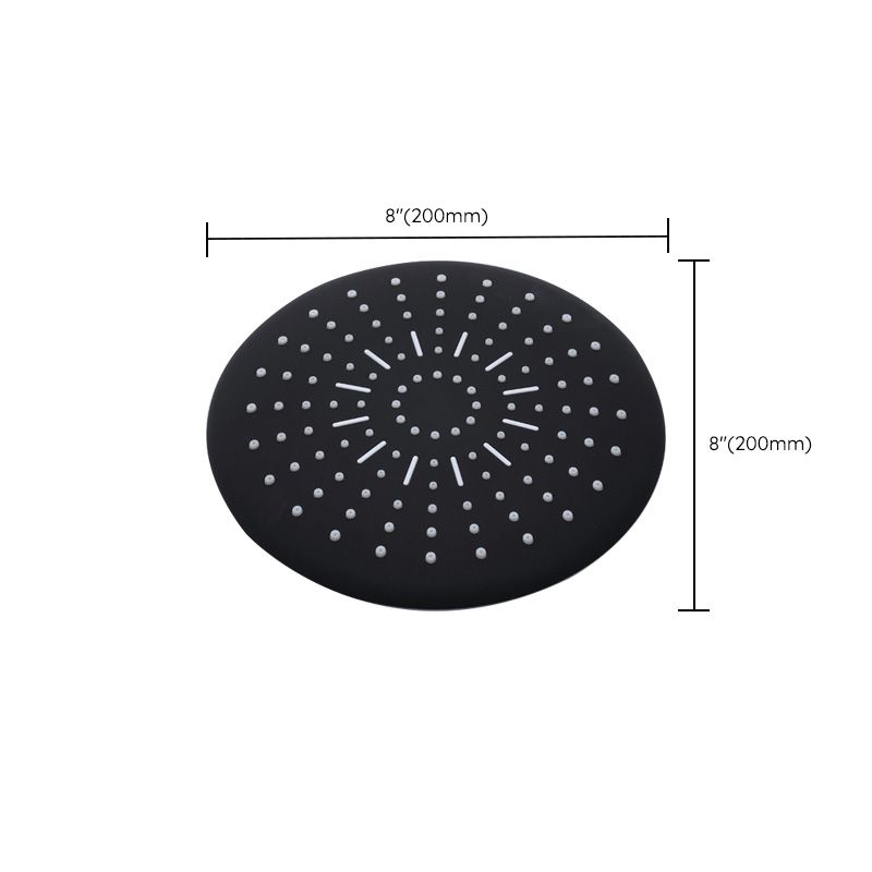 Contemporary Style Shower Head Plastic Fixed Shower Head with Shape of Round and Square Clearhalo 'Bathroom Remodel & Bathroom Fixtures' 'Home Improvement' 'home_improvement' 'home_improvement_shower_heads' 'Shower Heads' 'shower_heads' 'Showers & Bathtubs Plumbing' 'Showers & Bathtubs' 1200x1200_b5f34153-a185-468e-8ecf-2aae284f666c