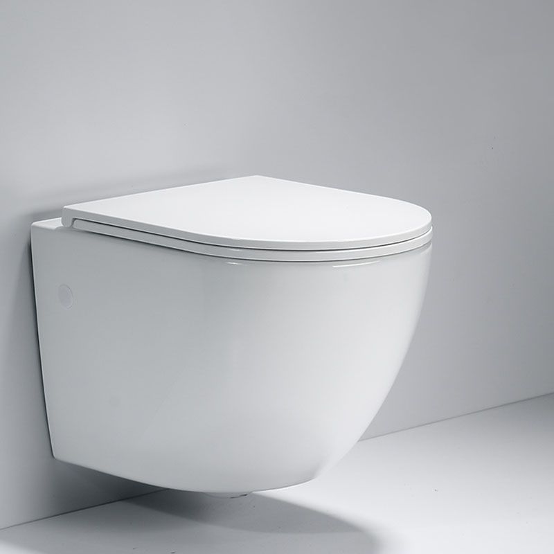 Wall-mounted Toilet Household In-wall Hidden Tank Soft-Close Seat Toilet Clearhalo 'Bathroom Remodel & Bathroom Fixtures' 'Home Improvement' 'home_improvement' 'home_improvement_toilets' 'Toilets & Bidets' 'Toilets' 1200x1200_b5f49020-3a04-4e3c-8b3c-c4d4358279c0