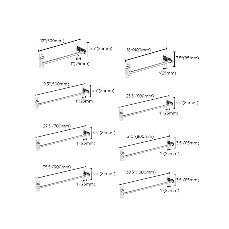 3-Piece Stainless Steel Bathroom Accessory Set Modern Chrome Slipper Stand Clearhalo 'Bathroom Hardware Sets' 'Bathroom Hardware' 'Bathroom Remodel & Bathroom Fixtures' 'bathroom_hardware_sets' 'Home Improvement' 'home_improvement' 'home_improvement_bathroom_hardware_sets' 1200x1200_b5ffc754-339b-4a46-adc0-e52cd8faaa23