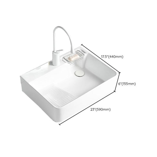 Modern Bathroom Sink Rectangular Porcelain Vessel Sink with Pop-Up Drain Clearhalo 'Bathroom Remodel & Bathroom Fixtures' 'Bathroom Sinks & Faucet Components' 'Bathroom Sinks' 'bathroom_sink' 'Home Improvement' 'home_improvement' 'home_improvement_bathroom_sink' 1200x1200_b607da7c-4e97-4cdf-a1c3-66ebd01f4a2b