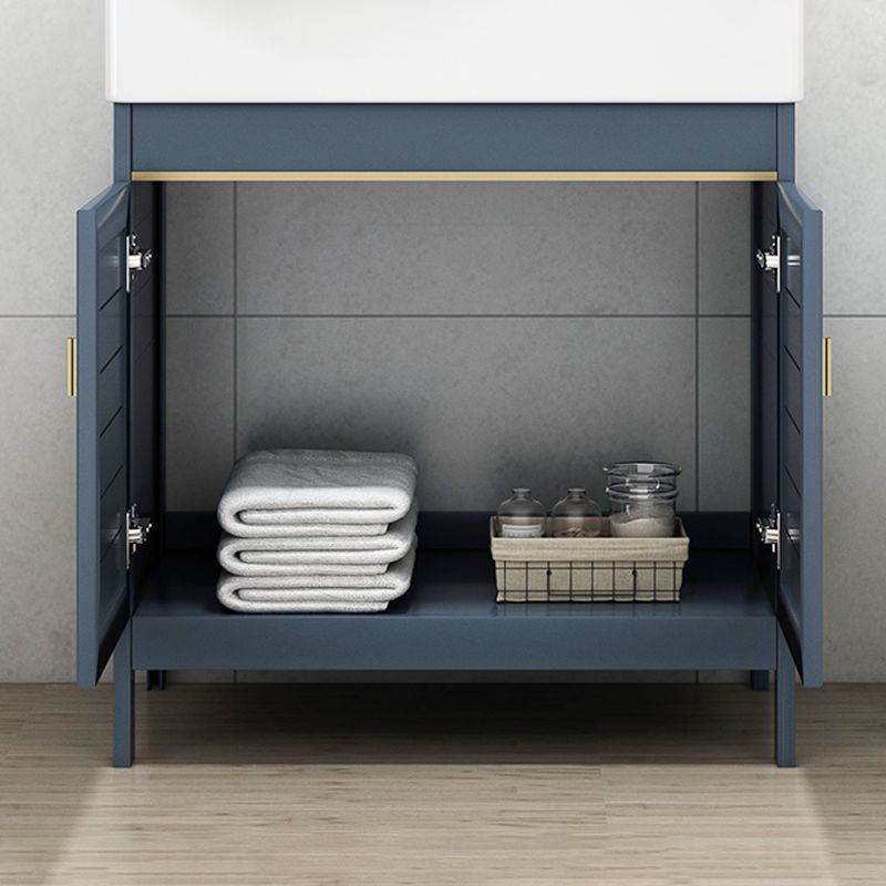 Glam Bathroom Vanity Ceramic Top with Faucet and Standalone Cabinet Vanity Set Clearhalo 'Bathroom Remodel & Bathroom Fixtures' 'Bathroom Vanities' 'bathroom_vanities' 'Home Improvement' 'home_improvement' 'home_improvement_bathroom_vanities' 1200x1200_b61e21f6-a01b-4058-a2bc-98cf433ed76f