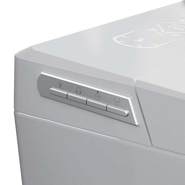 Contemporary 14.9" H Electronic Elongated Toilet Wall Mounted Bidet Clearhalo 'Bathroom Remodel & Bathroom Fixtures' 'Bidets' 'Home Improvement' 'home_improvement' 'home_improvement_bidets' 'Toilets & Bidets' 1200x1200_b63ef827-e0d3-4a09-9bf6-7ac8fcd8b5ee