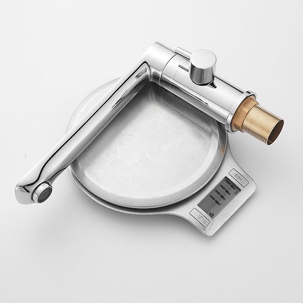 Modern Deck Mounted Freestanding Tub Filler Metal Freestanding Faucet with Handles Clearhalo 'Bathroom Remodel & Bathroom Fixtures' 'Bathtub Faucets' 'bathtub_faucets' 'Home Improvement' 'home_improvement' 'home_improvement_bathtub_faucets' 1200x1200_b6402ff1-e155-482f-8414-f946470031a6