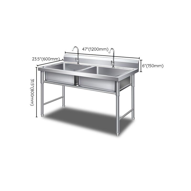 Kitchen Sink Top Mounted Stainless Steel Faucet Included Kitchen Sink Clearhalo 'Home Improvement' 'home_improvement' 'home_improvement_kitchen_sinks' 'Kitchen Remodel & Kitchen Fixtures' 'Kitchen Sinks & Faucet Components' 'Kitchen Sinks' 'kitchen_sinks' 1200x1200_b64ffd3d-0152-4202-a329-16f9496f260c