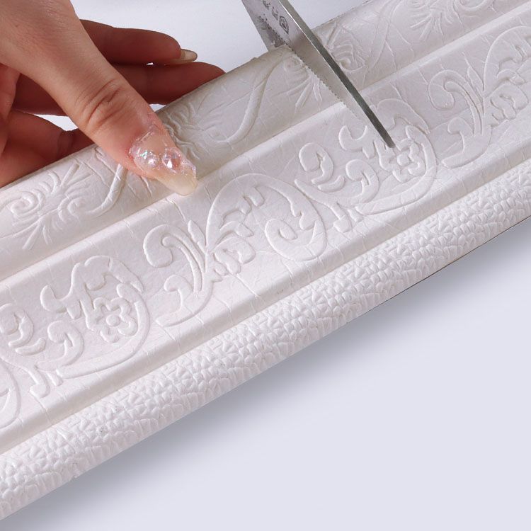 Modern Baseboard 3D Embossing Baseboard PVC Stereo Skirting Set of 1 Clearhalo 'Flooring 'Home Improvement' 'home_improvement' 'home_improvement_wall_paneling' 'Wall Paneling' 'wall_paneling' 'Walls & Ceilings' Walls and Ceiling' 1200x1200_b680a83e-1544-4e7c-8f1d-29fae8f69605