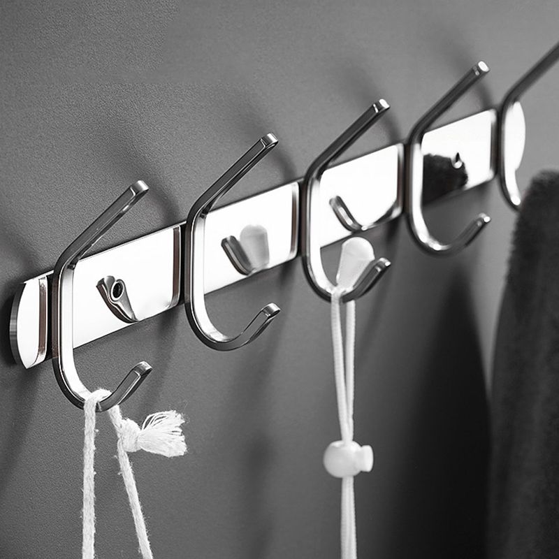 Modern Bathroom Set Stainless Steel Bath Shelf Paper Holder Bathroom Accessory Kit Clearhalo 'Bathroom Hardware Sets' 'Bathroom Hardware' 'Bathroom Remodel & Bathroom Fixtures' 'bathroom_hardware_sets' 'Home Improvement' 'home_improvement' 'home_improvement_bathroom_hardware_sets' 1200x1200_b681de0a-2b88-4a0c-aa2b-17659bcc1e02