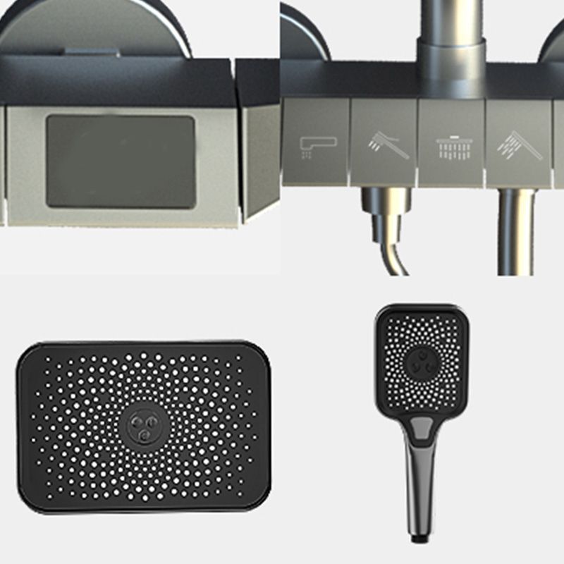 Modern Dual Shower Head Adjustable Spray Pattern Wall Mounted Shower System Clearhalo 'Bathroom Remodel & Bathroom Fixtures' 'Home Improvement' 'home_improvement' 'home_improvement_shower_faucets' 'Shower Faucets & Systems' 'shower_faucets' 'Showers & Bathtubs Plumbing' 'Showers & Bathtubs' 1200x1200_b6905ce1-6716-491e-9ce2-b45b8c94882d