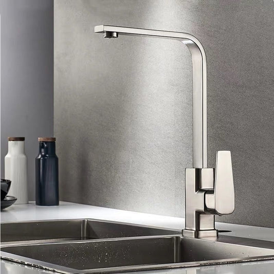 Modern 1-Handle Faucet with Water Dispenser Copper Standard Kitchen Faucet Clearhalo 'Home Improvement' 'home_improvement' 'home_improvement_kitchen_faucets' 'Kitchen Faucets' 'Kitchen Remodel & Kitchen Fixtures' 'Kitchen Sinks & Faucet Components' 'kitchen_faucets' 1200x1200_b6980a41-2dcf-49b7-ad69-27f8a9a5b0fd