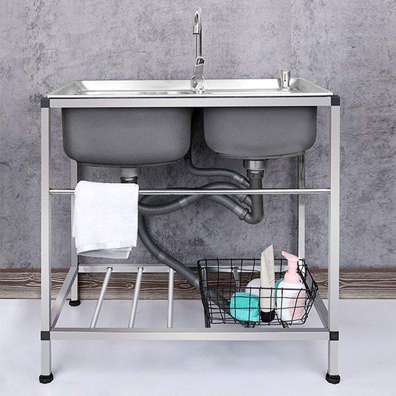 Modern Workstation Ledge Stainless Steel with Faucet and Soap Dispenser Sink Clearhalo 'Home Improvement' 'home_improvement' 'home_improvement_kitchen_sinks' 'Kitchen Remodel & Kitchen Fixtures' 'Kitchen Sinks & Faucet Components' 'Kitchen Sinks' 'kitchen_sinks' 1200x1200_b6a7c6f2-5ea2-404e-b55d-4b7def0c3519