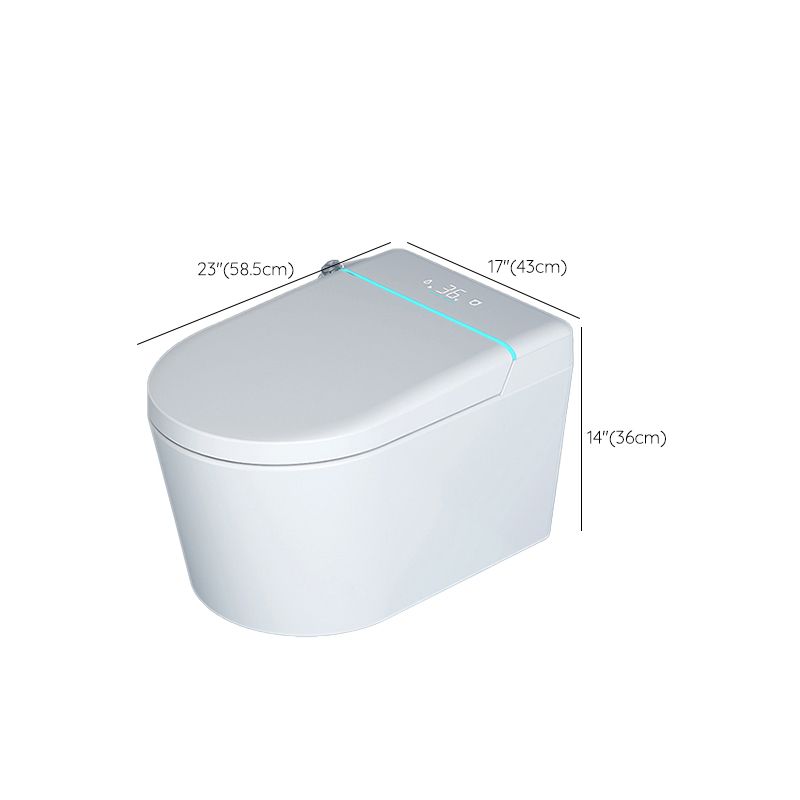 Elongated Wall Hung Toilet Set Temperature Control Wall Mounted Bidet Clearhalo 'Bathroom Remodel & Bathroom Fixtures' 'Bidets' 'Home Improvement' 'home_improvement' 'home_improvement_bidets' 'Toilets & Bidets' 1200x1200_b6c80291-f032-4def-9b49-b3df34804799