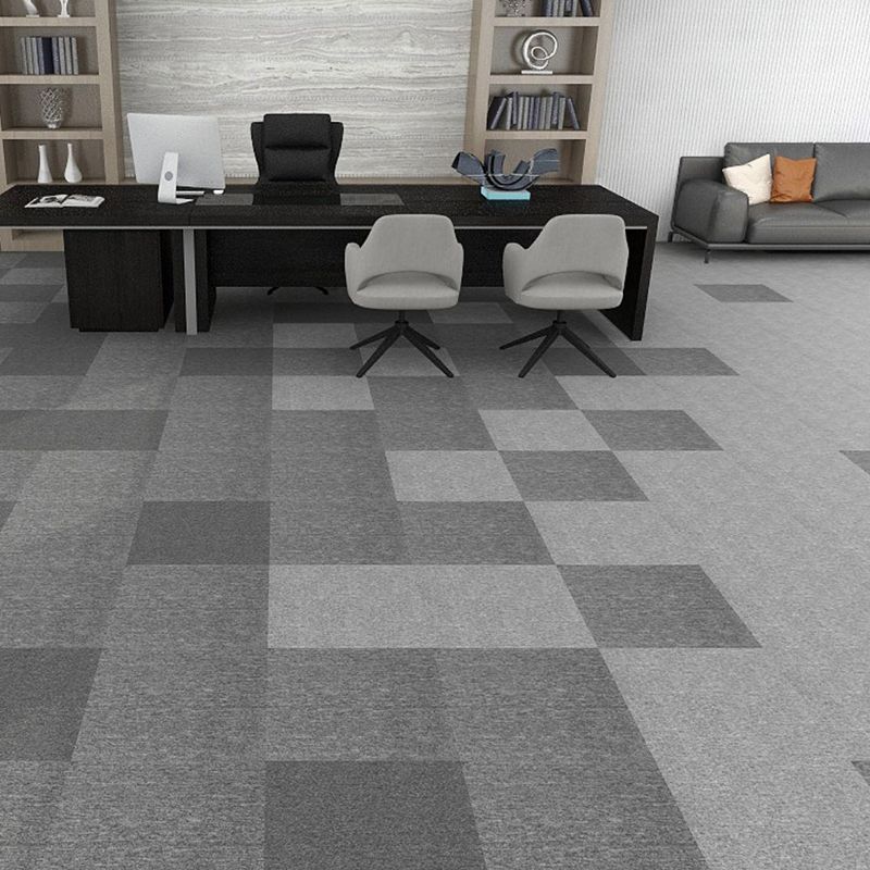 Office Loose Lay Carpet Tiles Dark Color Non-Skid Level Loop Carpet Tile Clearhalo 'Carpet Tiles & Carpet Squares' 'carpet_tiles_carpet_squares' 'Flooring 'Home Improvement' 'home_improvement' 'home_improvement_carpet_tiles_carpet_squares' Walls and Ceiling' 1200x1200_b6de0055-023e-4394-b49e-62e95f74f847