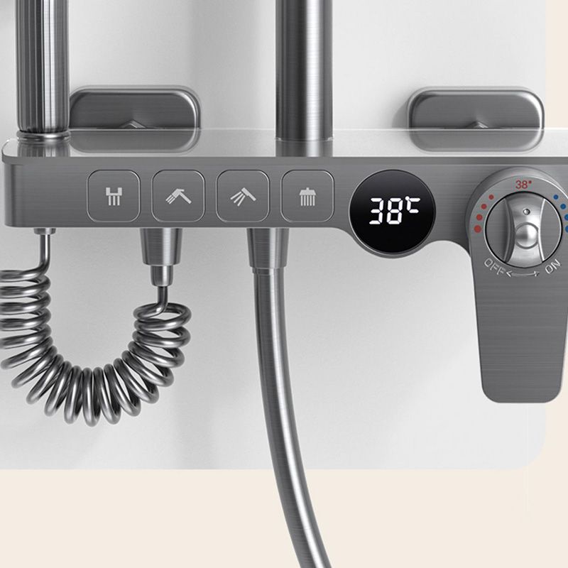 Contemporary Shower Set Dual Shower Head Slide Bar Thermostatic Wall Mounted Shower System Clearhalo 'Bathroom Remodel & Bathroom Fixtures' 'Home Improvement' 'home_improvement' 'home_improvement_shower_faucets' 'Shower Faucets & Systems' 'shower_faucets' 'Showers & Bathtubs Plumbing' 'Showers & Bathtubs' 1200x1200_b711da7e-3d17-4e3d-9d45-33e0eb6cff93