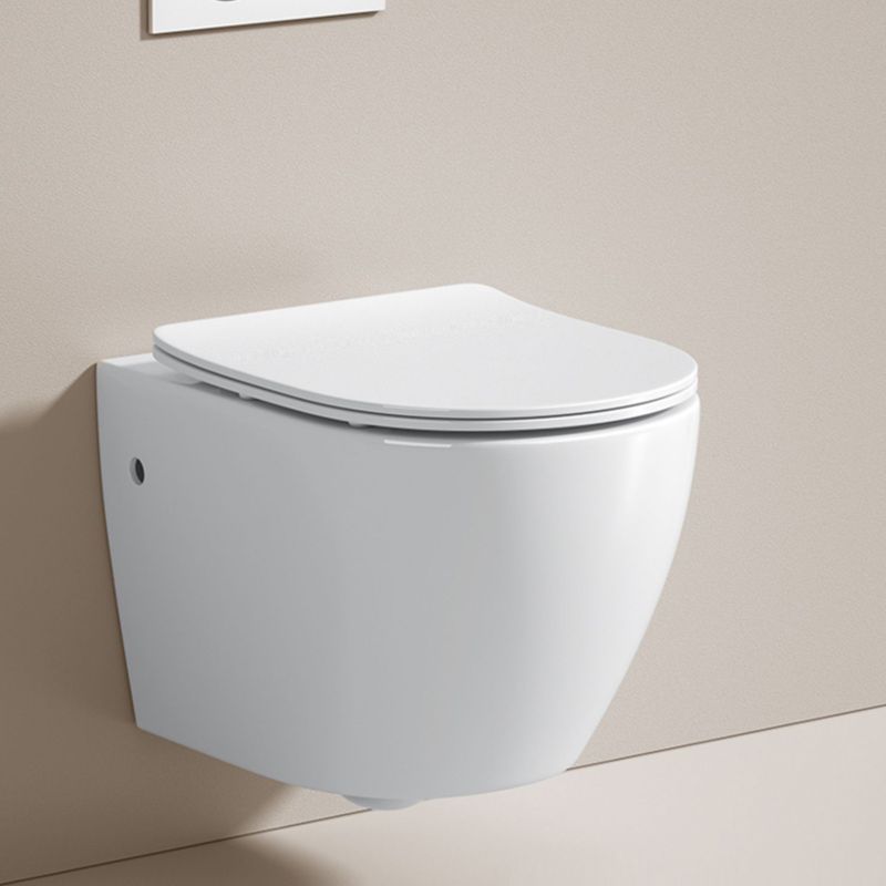 Modern Ceramic Flush Toilet Wall Hung Urine Toilet with Slow Close Seat for Washroom Clearhalo 'Bathroom Remodel & Bathroom Fixtures' 'Home Improvement' 'home_improvement' 'home_improvement_toilets' 'Toilets & Bidets' 'Toilets' 1200x1200_b72180dc-77de-43a9-9895-1152905dbb8d