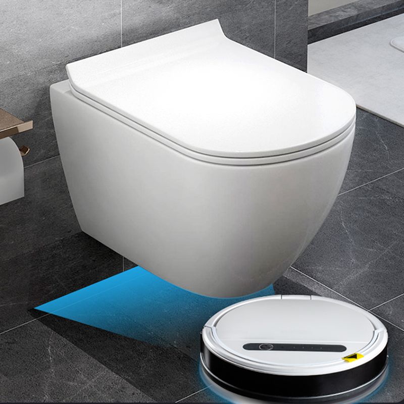 Scandinavian Wall Hung Toilet Set Elongated Bowl Shape Smart Bidet Clearhalo 'Bathroom Remodel & Bathroom Fixtures' 'Bidets' 'Home Improvement' 'home_improvement' 'home_improvement_bidets' 'Toilets & Bidets' 1200x1200_b7230908-dfc2-41cd-a3a2-06e70dcd3ab4