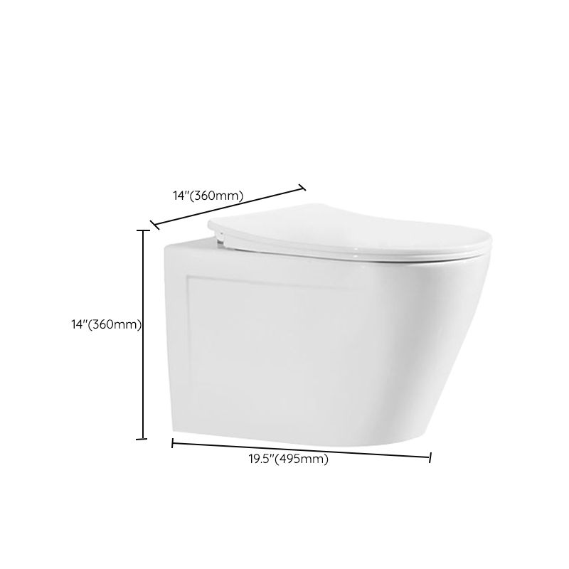 Modern Ceramic Flush Toilet Wall Mount White Urine Toilet with Seat for Bathroom Clearhalo 'Bathroom Remodel & Bathroom Fixtures' 'Home Improvement' 'home_improvement' 'home_improvement_toilets' 'Toilets & Bidets' 'Toilets' 1200x1200_b72be6fb-bde5-4af6-afca-55862dc17bf2