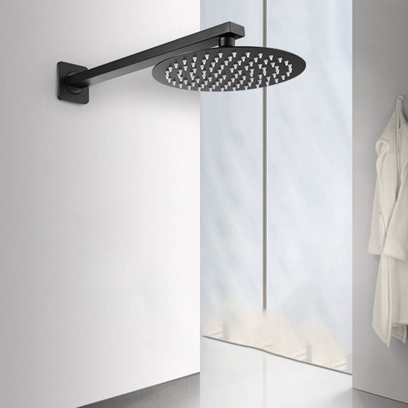 Square and Round Stainless Steel Fixed Shower Head Ceiling Mounted Shower Head in Black Clearhalo 'Bathroom Remodel & Bathroom Fixtures' 'Home Improvement' 'home_improvement' 'home_improvement_shower_heads' 'Shower Heads' 'shower_heads' 'Showers & Bathtubs Plumbing' 'Showers & Bathtubs' 1200x1200_b73313b9-1ea6-4ab7-9c23-fb4ff3446d01