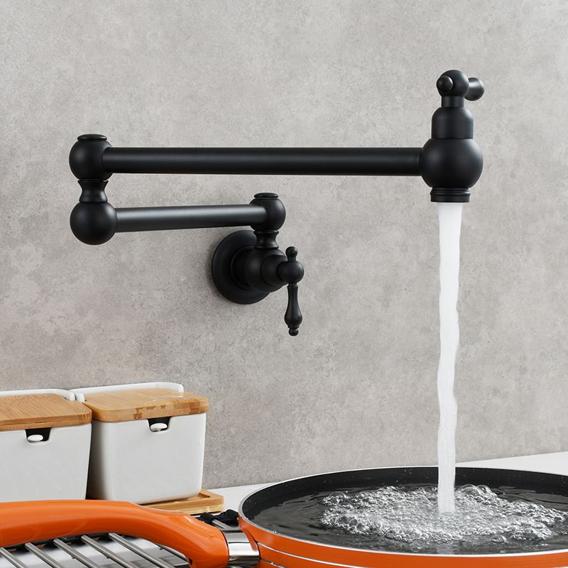 Modern Double Handles One Handle Wall Mounted Pot Filler Low Arc Profile Filler Clearhalo 'Home Improvement' 'home_improvement' 'home_improvement_kitchen_faucets' 'Kitchen Faucets' 'Kitchen Remodel & Kitchen Fixtures' 'Kitchen Sinks & Faucet Components' 'kitchen_faucets' 1200x1200_b7452956-12ac-4fcf-9066-cb26fd9f38c8