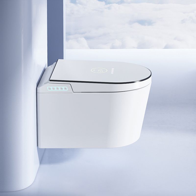 Wall Mounted Modern Flush Intelligent Toilet with Slow Close Seat and Heated Seat Clearhalo 'Bathroom Remodel & Bathroom Fixtures' 'Bidets' 'Home Improvement' 'home_improvement' 'home_improvement_bidets' 'Toilets & Bidets' 1200x1200_b74acc87-6af9-4766-9fda-fbc528bdede4