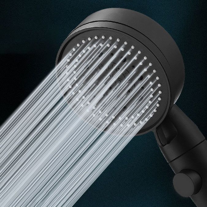 Contemporary Shower Head Combo Handheld Shower Head Plastic Wall-Mount Round Shower Head Clearhalo 'Bathroom Remodel & Bathroom Fixtures' 'Home Improvement' 'home_improvement' 'home_improvement_shower_heads' 'Shower Heads' 'shower_heads' 'Showers & Bathtubs Plumbing' 'Showers & Bathtubs' 1200x1200_b76582d8-a31b-4b34-bcb3-db722945ae32