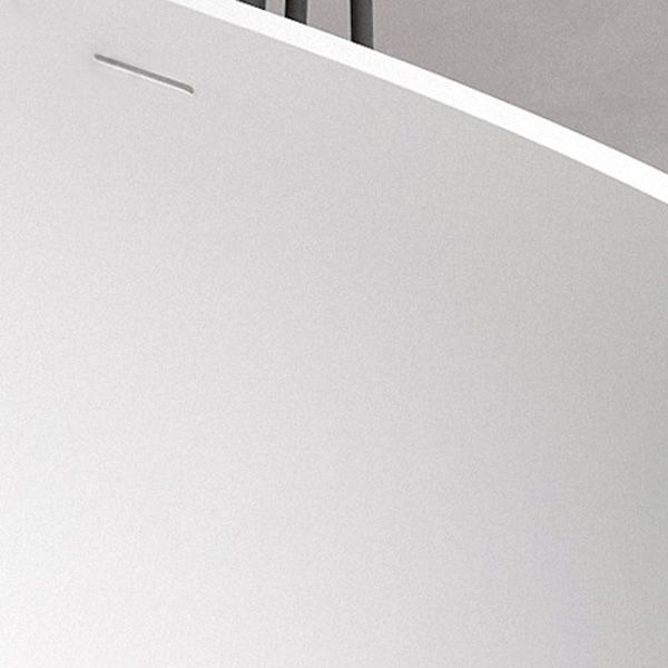 Modern Oval Bathtub Stand Alone Stand Alone Soaking Back to Wall Bath Clearhalo 'Bathroom Remodel & Bathroom Fixtures' 'Bathtubs' 'Home Improvement' 'home_improvement' 'home_improvement_bathtubs' 'Showers & Bathtubs' 1200x1200_b7695b48-9948-4e8b-8e0c-2a62a0ab6d2f