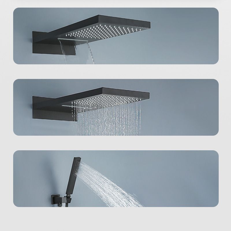 Modern Shower Set Adjustable Shower Head Wall Mounted Shower System Clearhalo 'Bathroom Remodel & Bathroom Fixtures' 'Home Improvement' 'home_improvement' 'home_improvement_shower_faucets' 'Shower Faucets & Systems' 'shower_faucets' 'Showers & Bathtubs Plumbing' 'Showers & Bathtubs' 1200x1200_b77bb679-d90d-4f93-9b70-d82c8cb2b254
