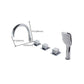 Contemporary Style Bathroom Faucet Metal Deck Mounted Bathroom Faucet Clearhalo 'Bathroom Remodel & Bathroom Fixtures' 'Bathtub Faucets' 'bathtub_faucets' 'Home Improvement' 'home_improvement' 'home_improvement_bathtub_faucets' 1200x1200_b7a02f48-7611-462f-9a90-9b9cfc8515bb