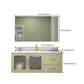 Double Sink Bath Vanity 2 Drawers Wall Mount Rectangle Vanity Set with Mirror Clearhalo 'Bathroom Remodel & Bathroom Fixtures' 'Bathroom Vanities' 'bathroom_vanities' 'Home Improvement' 'home_improvement' 'home_improvement_bathroom_vanities' 1200x1200_b7a3cbdc-c79c-4f9d-bccc-066ed390fdfb