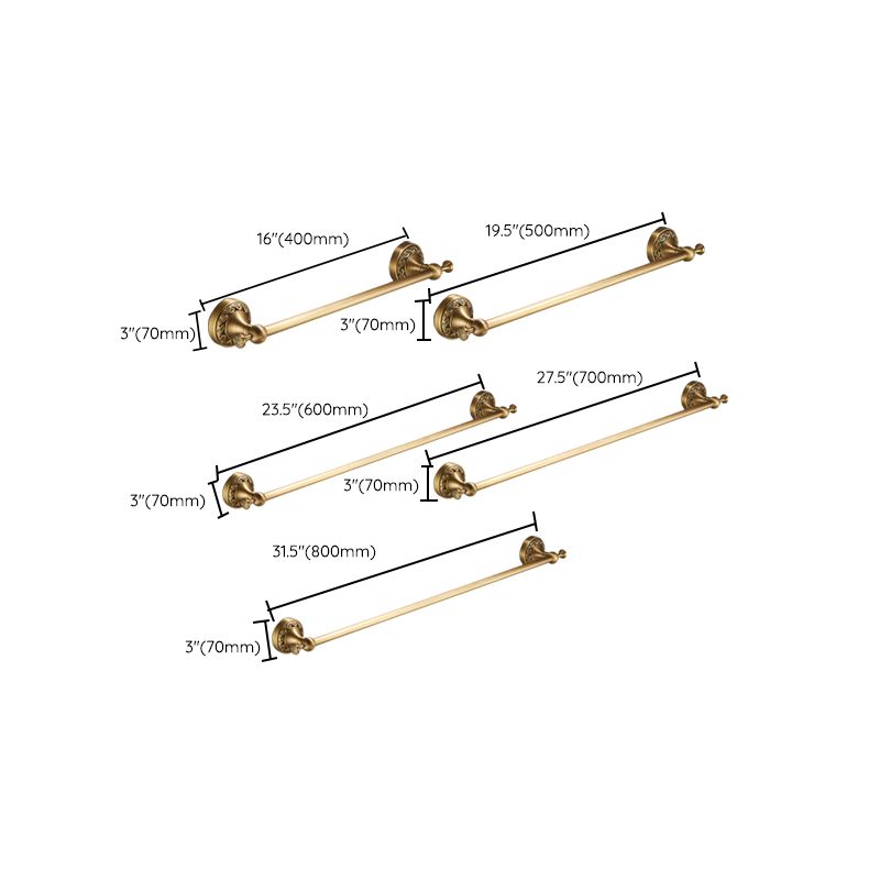 Traditional Brushed Brass Bathroom Accessory As Individual Or As a Set Clearhalo 'Bathroom Hardware Sets' 'Bathroom Hardware' 'Bathroom Remodel & Bathroom Fixtures' 'bathroom_hardware_sets' 'Home Improvement' 'home_improvement' 'home_improvement_bathroom_hardware_sets' 1200x1200_b7c869b9-97bb-4e4f-974f-029d15854201