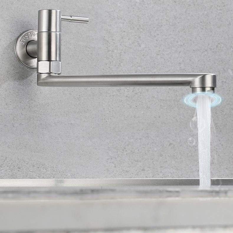 Kitchen Faucet Pot Filler Single Handle Swivel Stainless Steel Kitchen Faucet Clearhalo 'Home Improvement' 'home_improvement' 'home_improvement_kitchen_faucets' 'Kitchen Faucets' 'Kitchen Remodel & Kitchen Fixtures' 'Kitchen Sinks & Faucet Components' 'kitchen_faucets' 1200x1200_b7ff168e-54b8-4b4c-855f-97bc8bcf7844