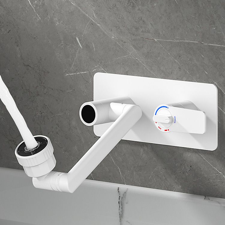 Bathroom Faucet Wall-mounted Lever Handle Multi-function Faucet Clearhalo 'Bathroom Remodel & Bathroom Fixtures' 'Bathroom Sink Faucets' 'Bathroom Sinks & Faucet Components' 'bathroom_sink_faucets' 'Home Improvement' 'home_improvement' 'home_improvement_bathroom_sink_faucets' 1200x1200_b809d8af-00eb-4f5b-b9a3-40114307e87f