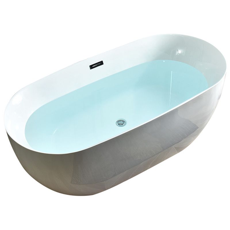 Antique Finish Soaking Bath Oval Stand Alone Modern Bath Tub Clearhalo 'Bathroom Remodel & Bathroom Fixtures' 'Bathtubs' 'Home Improvement' 'home_improvement' 'home_improvement_bathtubs' 'Showers & Bathtubs' 1200x1200_b8121e29-55ba-44a7-aba0-30a16b4d8184