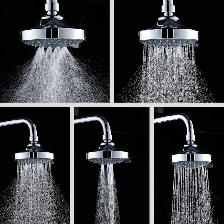 Contemporary Style Handheld Shower Head Wall-Mount Round Shower Head Clearhalo 'Bathroom Remodel & Bathroom Fixtures' 'Home Improvement' 'home_improvement' 'home_improvement_shower_heads' 'Shower Heads' 'shower_heads' 'Showers & Bathtubs Plumbing' 'Showers & Bathtubs' 1200x1200_b81f46c0-b18f-480d-88b3-7ea4628b4a70