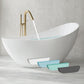 Oval Flat Bottom Soaking Bathtub Antique Finish Modern Bathtub (Board not Included) Clearhalo 'Bathroom Remodel & Bathroom Fixtures' 'Bathtubs' 'Home Improvement' 'home_improvement' 'home_improvement_bathtubs' 'Showers & Bathtubs' 1200x1200_b8250de0-3e30-4288-ba41-7cd5aeead55f
