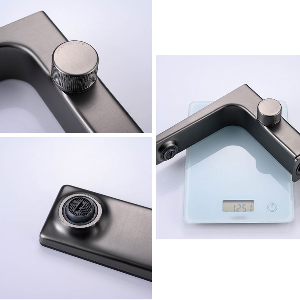 Modern Vessel Sink Faucet Digital Display Knob Handle Low Arc Faucet Clearhalo 'Bathroom Remodel & Bathroom Fixtures' 'Bathroom Sink Faucets' 'Bathroom Sinks & Faucet Components' 'bathroom_sink_faucets' 'Home Improvement' 'home_improvement' 'home_improvement_bathroom_sink_faucets' 1200x1200_b83c572a-774a-4d88-88a4-756bb0aa4665