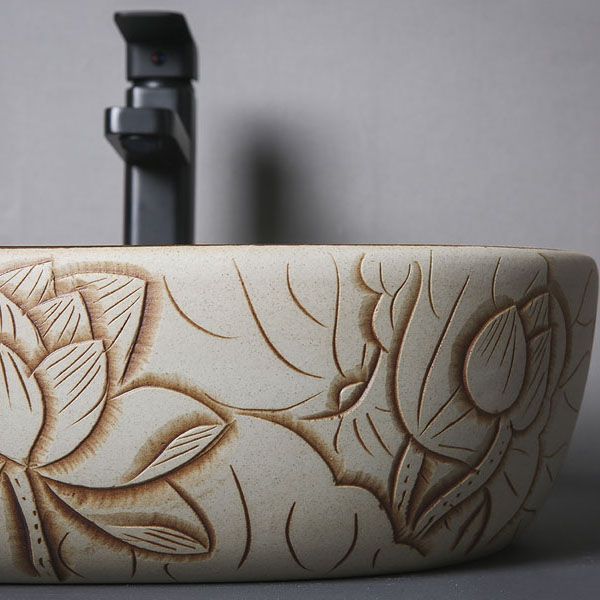 Porcelain Trough Bathroom Sink Modern Circular Trough Bathroom Sink Clearhalo 'Bathroom Remodel & Bathroom Fixtures' 'Bathroom Sinks & Faucet Components' 'Bathroom Sinks' 'bathroom_sink' 'Home Improvement' 'home_improvement' 'home_improvement_bathroom_sink' 1200x1200_b84d4bf1-bee5-41f0-9379-fa67c31f7fc3