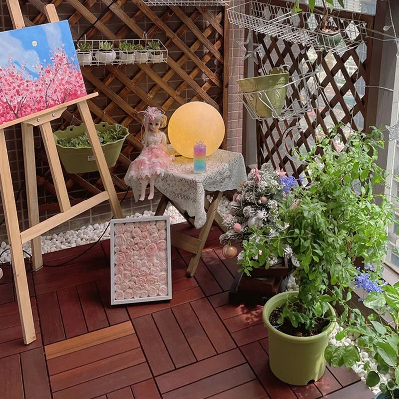 Striped Pattern Nailed Decking Tiles Composite Tile Kit Outdoor Patio Clearhalo 'Home Improvement' 'home_improvement' 'home_improvement_outdoor_deck_tiles_planks' 'Outdoor Deck Tiles & Planks' 'Outdoor Flooring & Tile' 'Outdoor Remodel' 'outdoor_deck_tiles_planks' 1200x1200_b85b0a97-45a7-49e7-8e6a-fbf750a0fcba