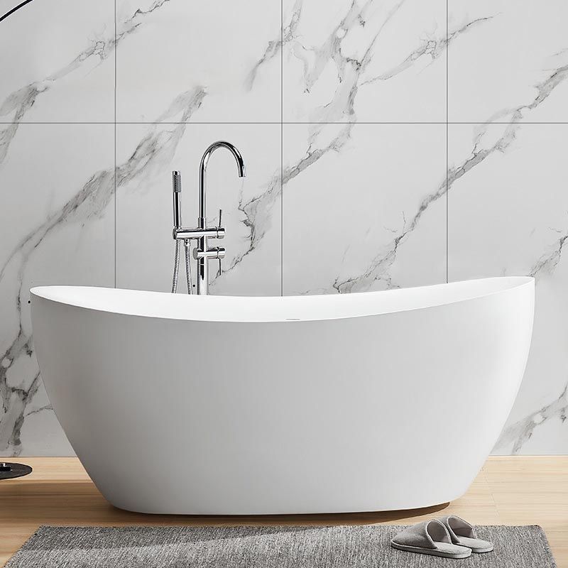Modern Acrylic Bathtub Home and Hotel Freestanding Bath Tub in White Clearhalo 'Bathroom Remodel & Bathroom Fixtures' 'Bathtubs' 'Home Improvement' 'home_improvement' 'home_improvement_bathtubs' 'Showers & Bathtubs' 1200x1200_b862ab06-f9ee-429b-919e-6e4e33f57230