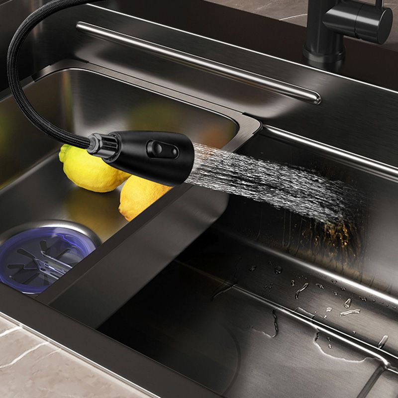 Modern Style Kitchen Sink Stainless Steel Kitchen Sink with Right Drain Placement Clearhalo 'Home Improvement' 'home_improvement' 'home_improvement_kitchen_sinks' 'Kitchen Remodel & Kitchen Fixtures' 'Kitchen Sinks & Faucet Components' 'Kitchen Sinks' 'kitchen_sinks' 1200x1200_b876751d-e2a9-4cd0-993c-59def090ae52