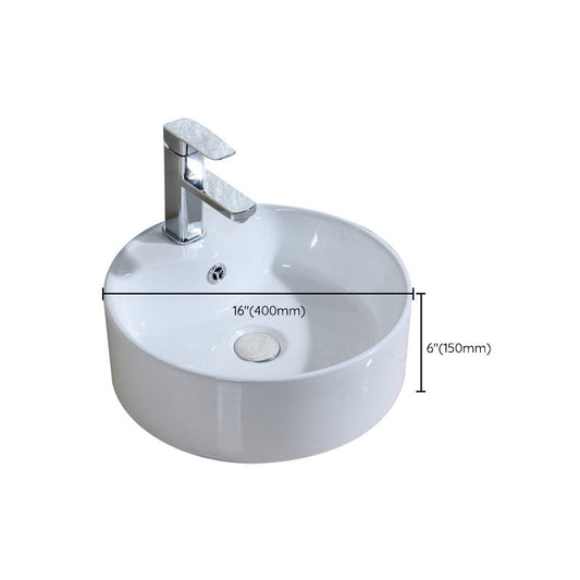 Modern Bathroom Sink Porcelain Round with Overflow and Pop-Up Drain Vessel Lavatory Sink Clearhalo 'Bathroom Remodel & Bathroom Fixtures' 'Bathroom Sinks & Faucet Components' 'Bathroom Sinks' 'bathroom_sink' 'Home Improvement' 'home_improvement' 'home_improvement_bathroom_sink' 1200x1200_b89c684d-7250-47d7-9cda-e6c42f3dc682