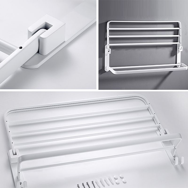 White Bathroom Accessories Hardware Set Modern Bathroom Accessory Kit, Towel Bar Clearhalo 'Bathroom Hardware Sets' 'Bathroom Hardware' 'Bathroom Remodel & Bathroom Fixtures' 'bathroom_hardware_sets' 'Home Improvement' 'home_improvement' 'home_improvement_bathroom_hardware_sets' 1200x1200_b8a230e1-8478-4cc2-bb2e-2c8e3f649201