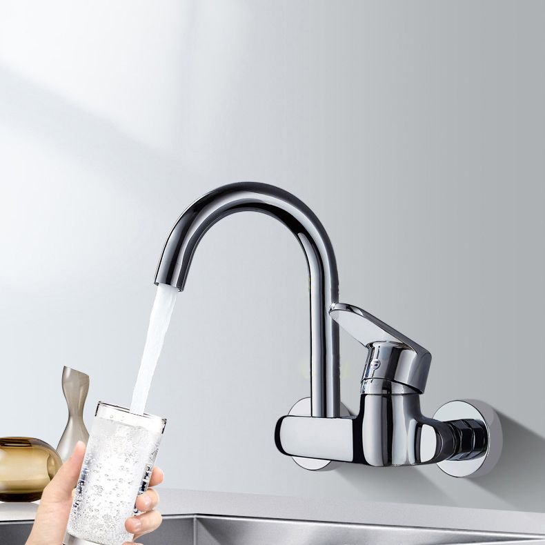 Single Handle Pull-down Kitchen Faucet Nickel Bar Faucet with Accessories Clearhalo 'Home Improvement' 'home_improvement' 'home_improvement_kitchen_faucets' 'Kitchen Faucets' 'Kitchen Remodel & Kitchen Fixtures' 'Kitchen Sinks & Faucet Components' 'kitchen_faucets' 1200x1200_b8a6ae6e-6b05-4104-a8a5-9ed2cc576432