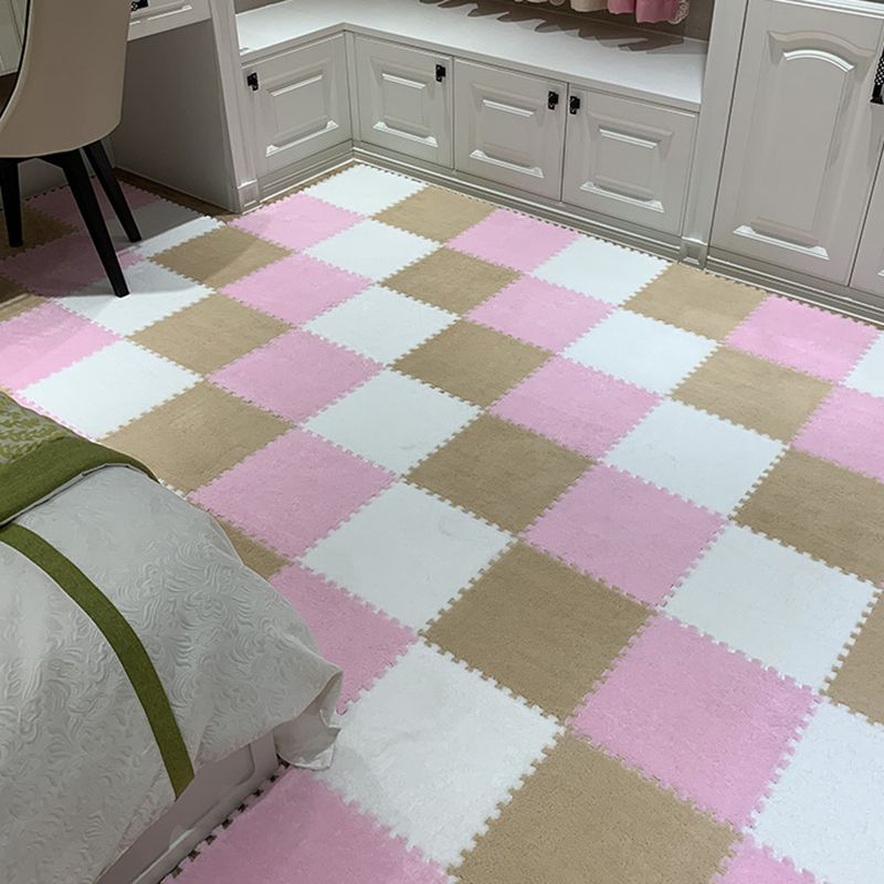 Interlocking Carpet Tiles Color Block Interlocking Carpet Floor Tile Clearhalo 'Carpet Tiles & Carpet Squares' 'carpet_tiles_carpet_squares' 'Flooring 'Home Improvement' 'home_improvement' 'home_improvement_carpet_tiles_carpet_squares' Walls and Ceiling' 1200x1200_b8d75c80-dcaf-4b93-b4be-c13750e91849