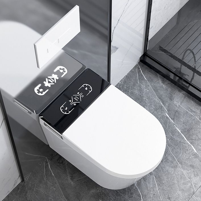 Contemporary 14.9" H Electronic Elongated Toilet Wall Mounted Bidet Clearhalo 'Bathroom Remodel & Bathroom Fixtures' 'Bidets' 'Home Improvement' 'home_improvement' 'home_improvement_bidets' 'Toilets & Bidets' 1200x1200_b8ee66c3-cc0f-4601-9cdf-3c16c378823c