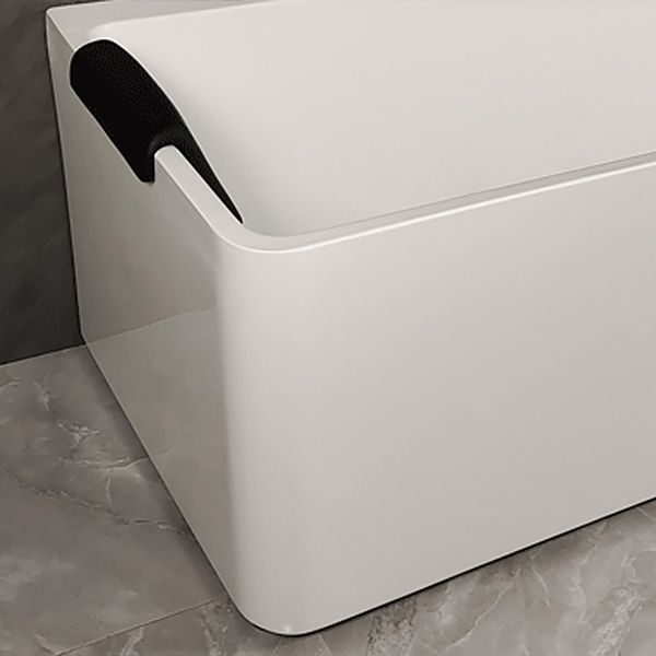 Back to Wall Soaking Bathtub Antique Finish Rectangular Modern Tub (Board not Included) Clearhalo 'Bathroom Remodel & Bathroom Fixtures' 'Bathtubs' 'Home Improvement' 'home_improvement' 'home_improvement_bathtubs' 'Showers & Bathtubs' 1200x1200_b8f67368-59d6-4473-8e8c-4831e8876b3a