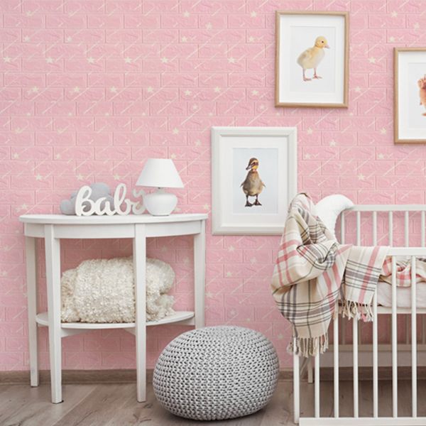 Modern Wall Panel Peel and Stick Cartoon Print Waterproof Wall Paneling Clearhalo 'Flooring 'Home Improvement' 'home_improvement' 'home_improvement_wall_paneling' 'Wall Paneling' 'wall_paneling' 'Walls & Ceilings' Walls and Ceiling' 1200x1200_b9062846-829a-435d-9fea-debd756b866c