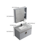 Modern Grey Wall Mount Bathroom Sink Vanity with Faucet Sink Clearhalo 'Bathroom Remodel & Bathroom Fixtures' 'Bathroom Vanities' 'bathroom_vanities' 'Home Improvement' 'home_improvement' 'home_improvement_bathroom_vanities' 1200x1200_b90aaaf3-d1d0-4785-a0e4-488cbf38075f