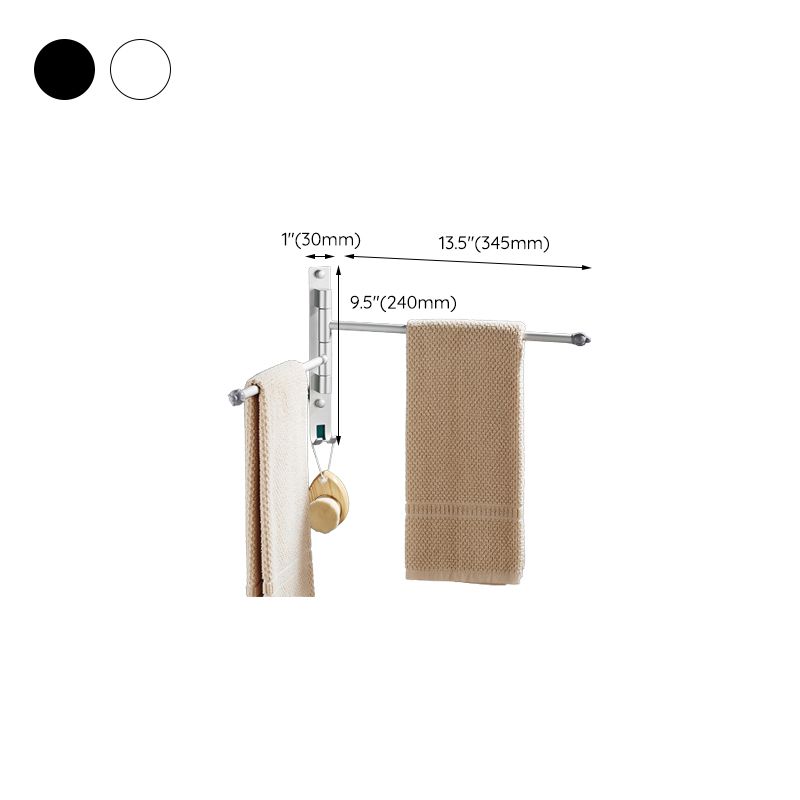 2-Piece Towel Bar in Stainless Steel Modern 13.6" W Bathroom Accessory Set Clearhalo 'Bathroom Hardware Sets' 'Bathroom Hardware' 'Bathroom Remodel & Bathroom Fixtures' 'bathroom_hardware_sets' 'Home Improvement' 'home_improvement' 'home_improvement_bathroom_hardware_sets' 1200x1200_b91164e4-2bf0-45e7-ab12-6bd94cf14b58